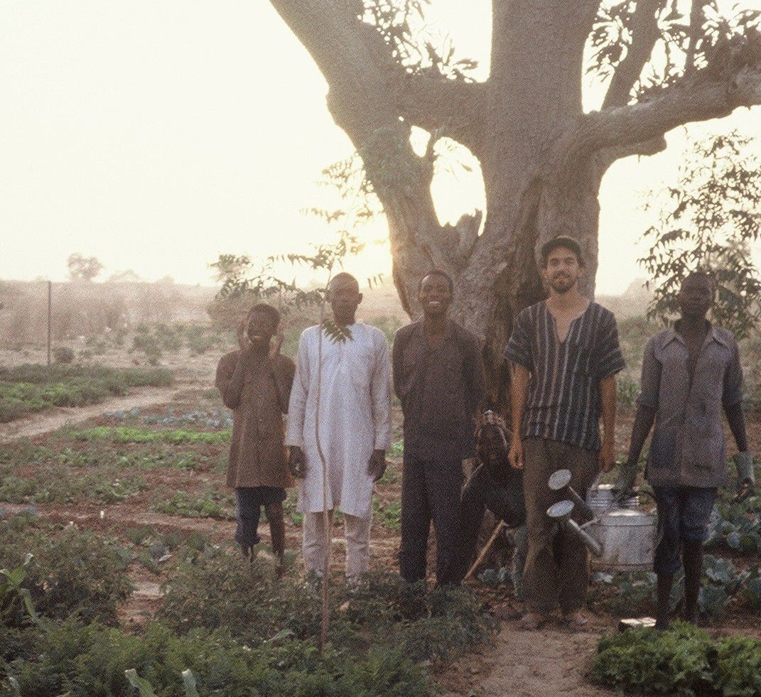 Dan Grossman with friends in Mai Guero, Niger in 1992
